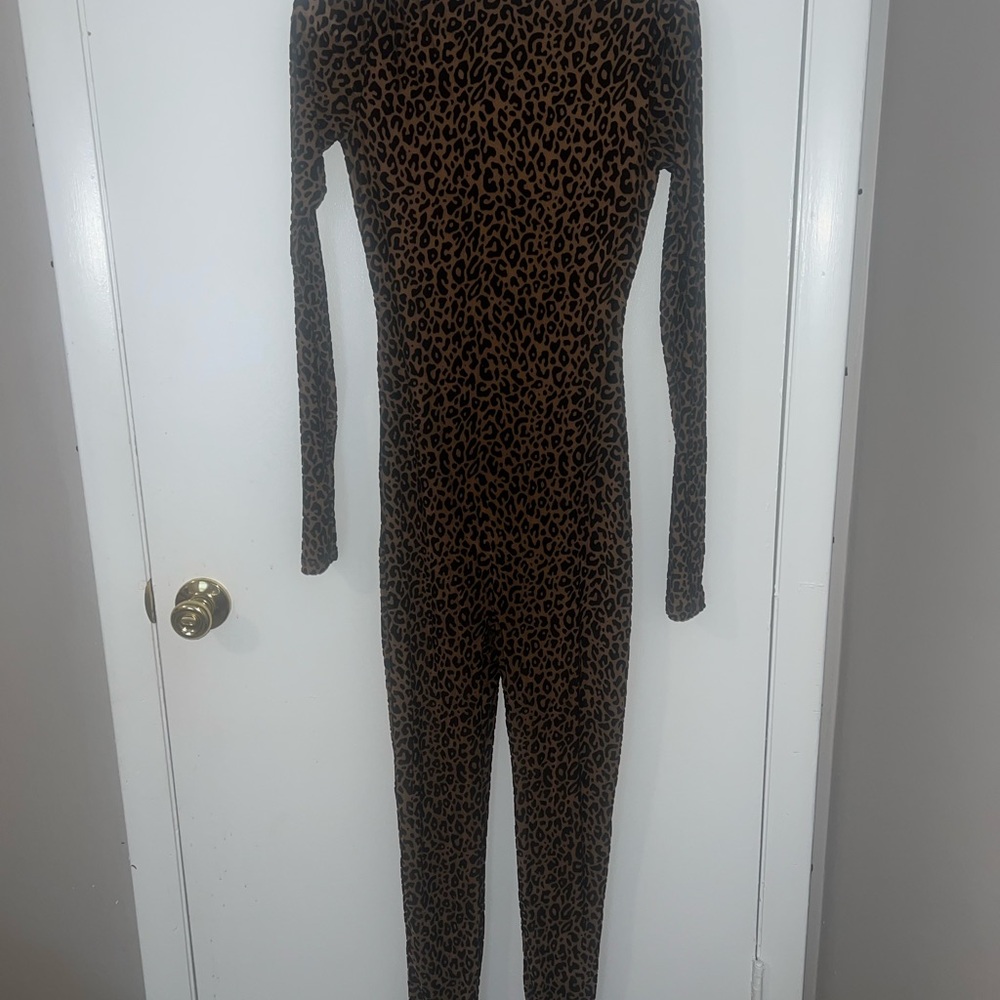 Leopard Print Jumpsuit